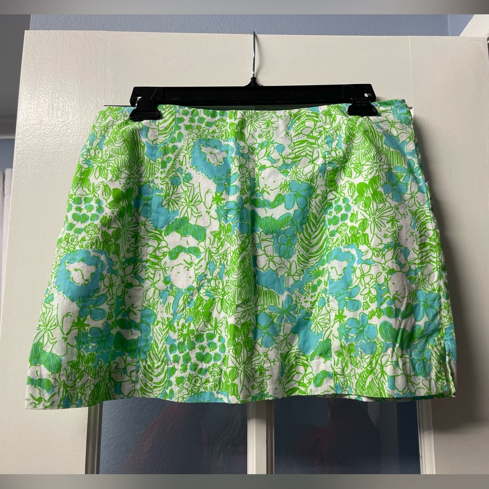 Lilly Pulitzer Panda Bear Skirt With Shorts